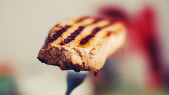 slice of grilled meat